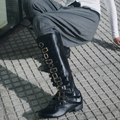 Rebel buckle tall boot